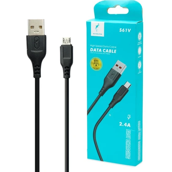 کابل تبدیل USB به میکرو USB اسکای دلفین مدل S61V طول ۱ متر